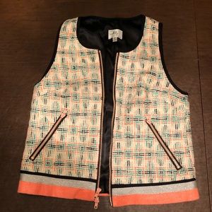 Milly tweed multicolored vest Size 2